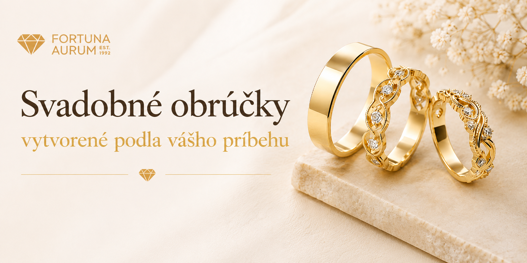 Svadobné obrúčky podľa vlastného návrhu